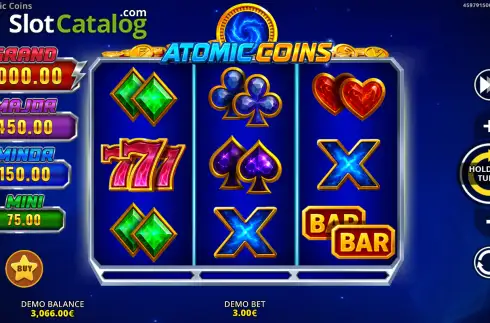 Οθόνη2. Atomic Coins Κουλοχέρης