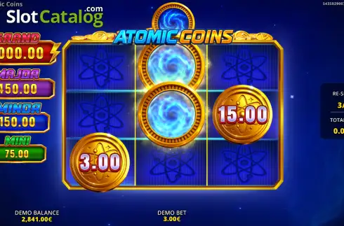 Οθόνη3. Atomic Coins Κουλοχέρης