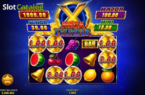 Οθόνη2. Mega Thunder Κουλοχέρης 