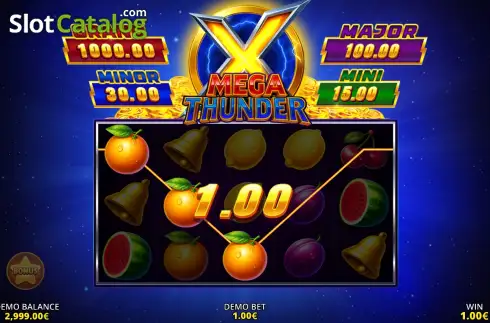 Οθόνη3. Mega Thunder Κουλοχέρης 