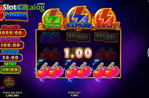 Οθόνη3. 3 Power Coins: Running Wins Κουλοχέρης