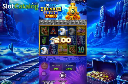 Οθόνη3. Thunder Train x1000 Κουλοχέρης