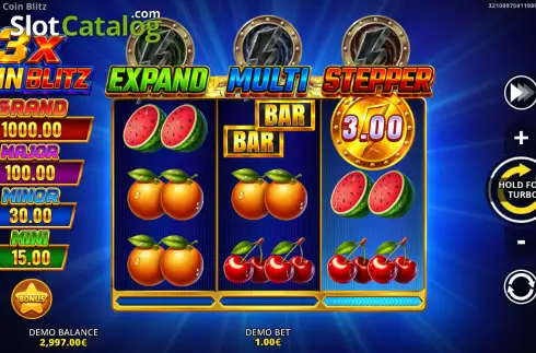 Οθόνη2. 3x Coin Blitz: Trinity Running Wins 3x3 Κουλοχέρης 