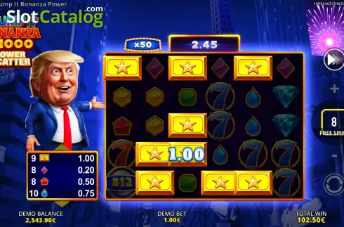 Οθόνη3. Trump It Bonanza x1000: Power Scatter Κουλοχέρης 