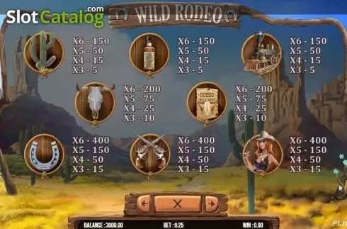 Οθόνη7. Wild Rodeo (Fugaso) Κουλοχέρης