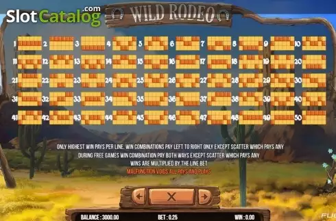 Οθόνη8. Wild Rodeo (Fugaso) Κουλοχέρης