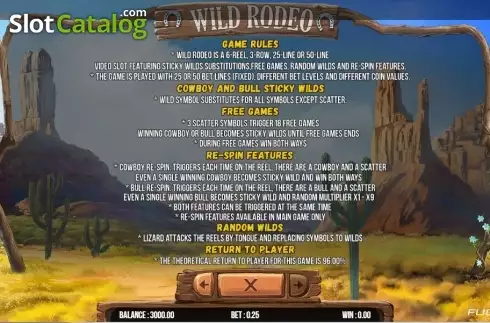 Οθόνη9. Wild Rodeo (Fugaso) Κουλοχέρης