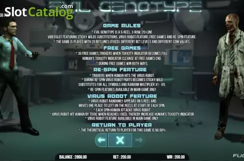 Οθόνη8. Evil Genotype Κουλοχέρης