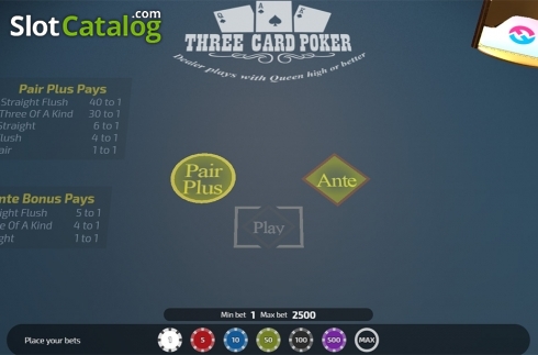Οθόνη2. Three Card Poker (FunFair) Κουλοχέρης