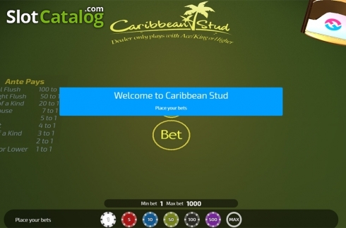Οθόνη2. Caribbean Stud (FunFair) Κουλοχέρης