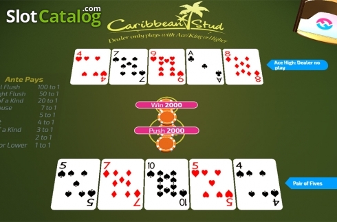 Οθόνη4. Caribbean Stud (FunFair) Κουλοχέρης