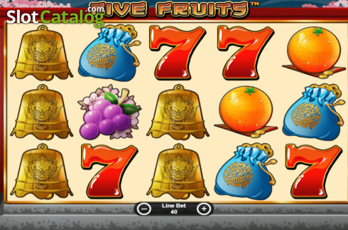 Οθόνη2. Five Fruits Κουλοχέρης