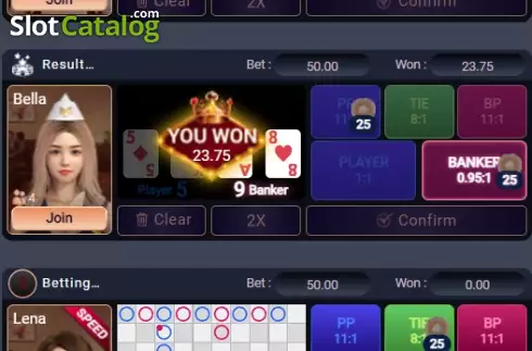 Οθόνη5. Baccarat Babes Κουλοχέρης