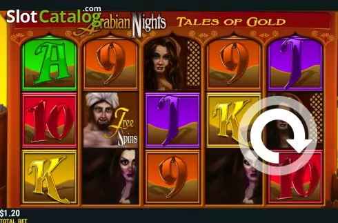 Οθόνη2. Arabian Nights (Funky Games) Κουλοχέρης