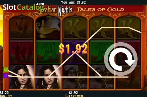 Οθόνη4. Arabian Nights (Funky Games) Κουλοχέρης
