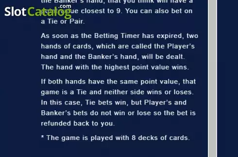 Οθόνη8. Virtual Baccarat Κουλοχέρης
