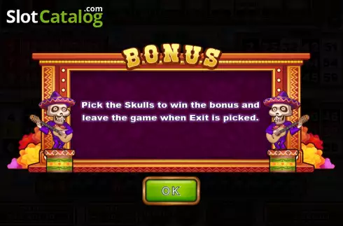 Οθόνη6. Skull Bingo Κουλοχέρης