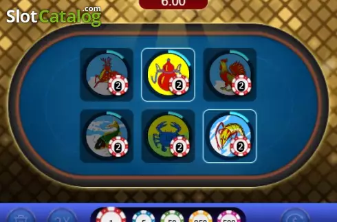 Οθόνη6. Bau Cua (Funky Games) Κουλοχέρης 