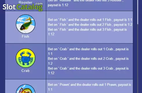Οθόνη9. Bau Cua (Funky Games) Κουλοχέρης 