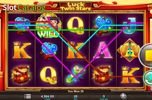 Οθόνη3. Luck Twin Stars Κουλοχέρης 
