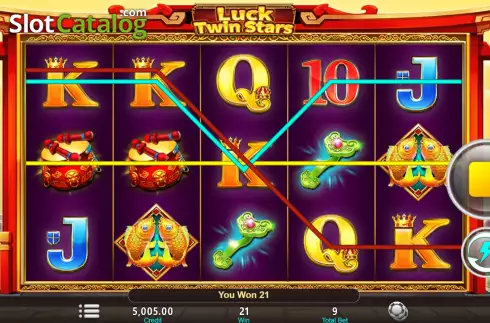 Οθόνη4. Luck Twin Stars Κουλοχέρης 