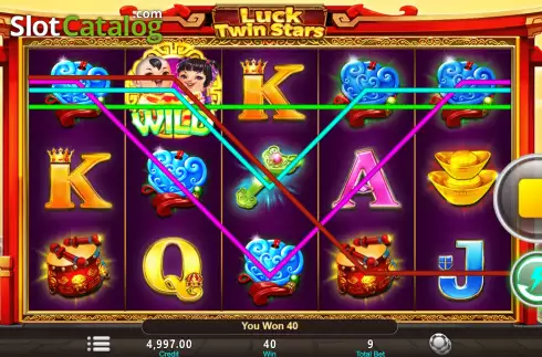 Οθόνη5. Luck Twin Stars Κουλοχέρης 