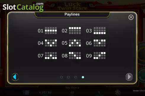 Οθόνη9. Luck Twin Stars Κουλοχέρης 