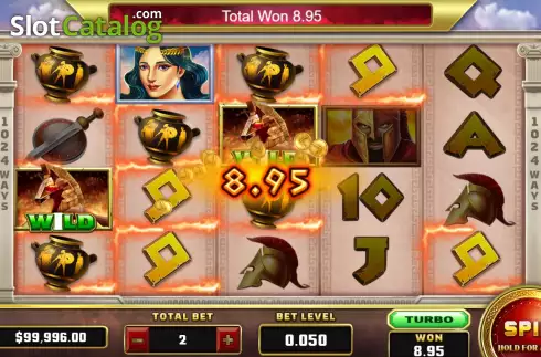Οθόνη3. Sparta (Funky Games) Κουλοχέρης