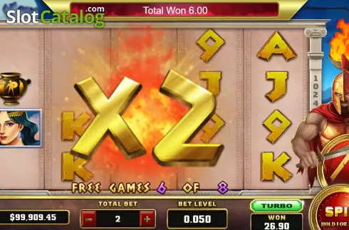 Οθόνη7. Sparta (Funky Games) Κουλοχέρης