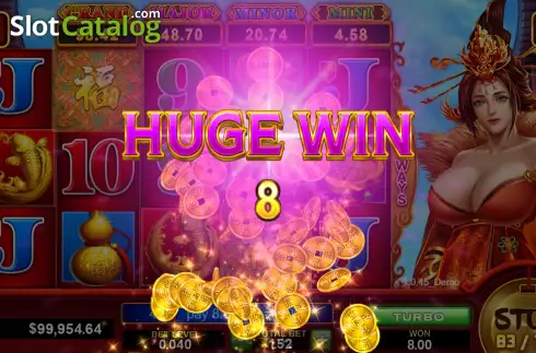 Οθόνη4. Fortune Goddess (Funky Games) Κουλοχέρης