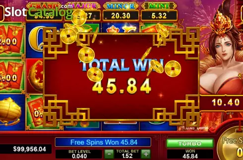 Οθόνη8. Fortune Goddess (Funky Games) Κουλοχέρης