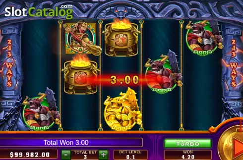 Οθόνη4. Monkey King (Funky Games) Κουλοχέρης