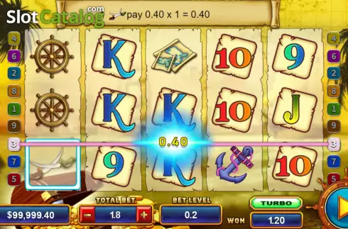 Οθόνη3. Captain's Treasure (Funky Games) Κουλοχέρης
