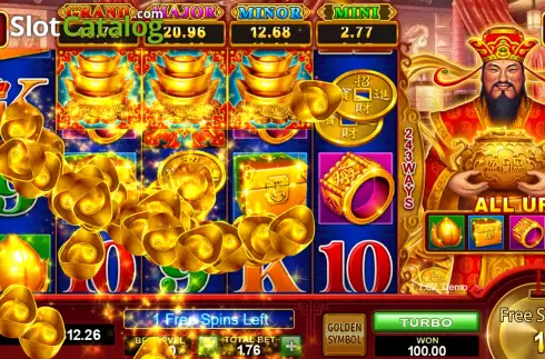 Οθόνη7. Caishen's Fortune (Funky Games) Κουλοχέρης 