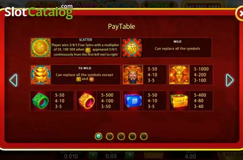 Οθόνη9. Caishen's Fortune (Funky Games) Κουλοχέρης 