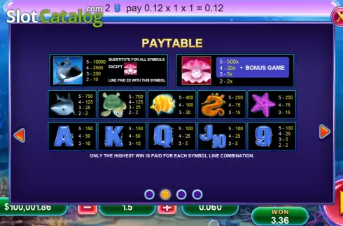 Οθόνη7. Great Blue (Funky Games) Κουλοχέρης