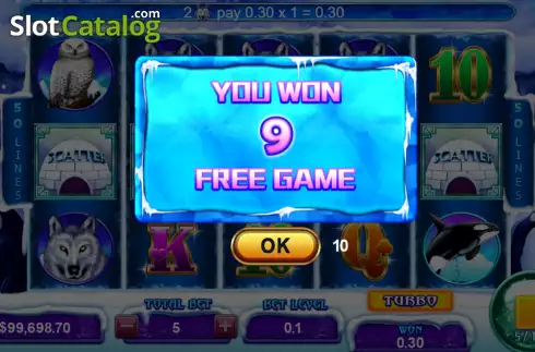 Οθόνη5. Ice Land (Funky Games) Κουλοχέρης 