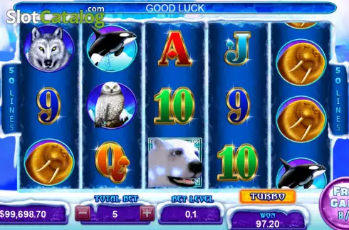 Οθόνη7. Ice Land (Funky Games) Κουλοχέρης 