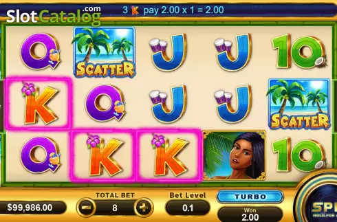 Οθόνη3. Hawaii (Funky Games) Κουλοχέρης