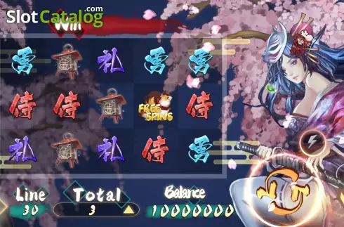 Οθόνη2. Cherry Blossom Samurai Κουλοχέρης
