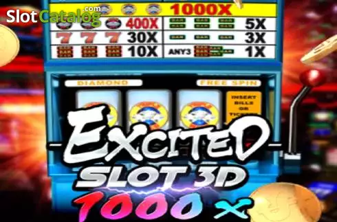 Excited Slot 3D 1000X Λογότυπο Excited Slot 3D 1000X Λογότυπο