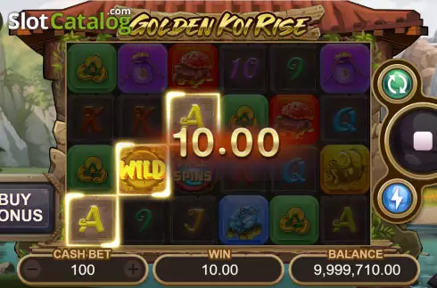 Οθόνη3. Golden Koi Rise (Funky Games) Κουλοχέρης 