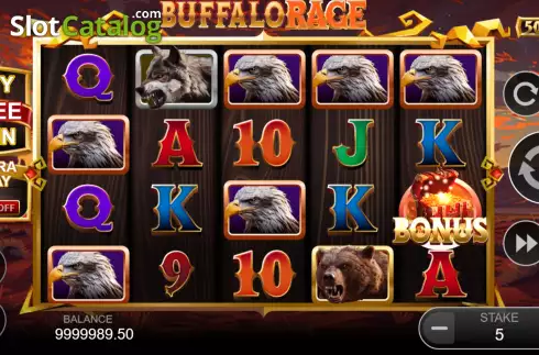 Οθόνη2. Buffalo Rage (Funky Games) Κουλοχέρης