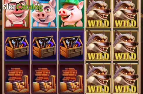 Οθόνη2. Three Brave Piggies Κουλοχέρης