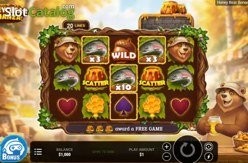 Οθόνη2. Honey Bear Bonanza Κουλοχέρης