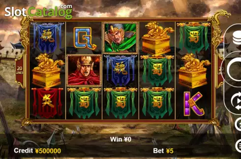 Οθόνη2. Three Kingdoms (Funta Gaming) Κουλοχέρης