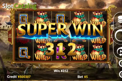 Οθόνη4. Three Kingdoms (Funta Gaming) Κουλοχέρης