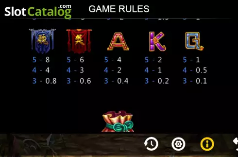 Οθόνη7. Three Kingdoms (Funta Gaming) Κουλοχέρης