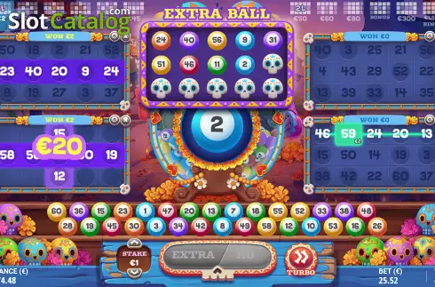 Οθόνη3. Calavera Bingo Κουλοχέρης