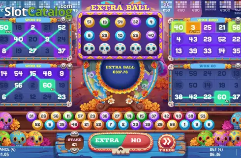 Οθόνη6. Calavera Bingo Κουλοχέρης